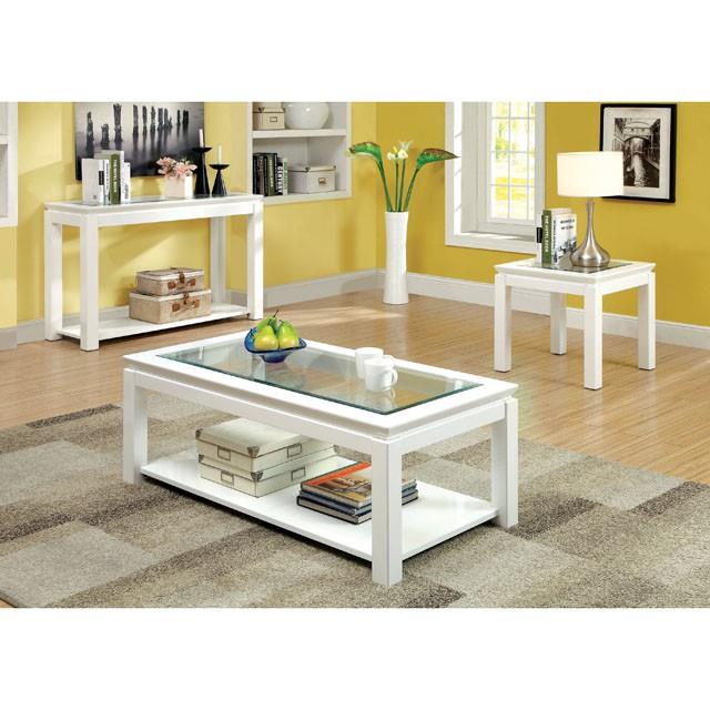 Furniture of America Venta CM4238WH-E End Table IMAGE 1